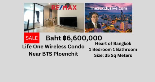 Life One Wireless Condo For Sale - Baht 6.6M