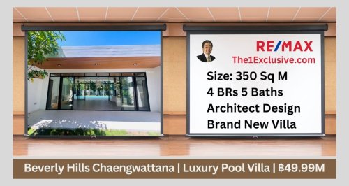 Beverly Hills Chaengwattana Brand New Villa Luxury Pool Villa For Sale - Baht 49.99M