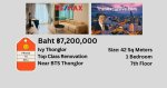 Ivy Thonglor Condo Price to sell at Baht 7.2M